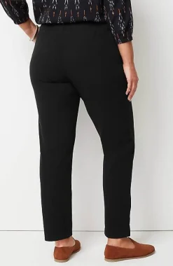 J.Jill Pure Jill Diagonal-Knit Straight-Leg Pants | Jjill-Women Pants & Jeans