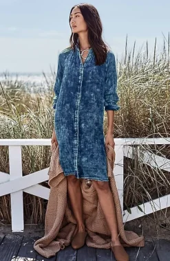 J.Jill Pure Jill Double-Cloth Indigo Shirtdress | Jjill-Women Dresses