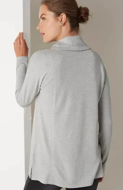 J.Jill Pure Jill Double-Knit Draped Cowl-Neck Tunic | Jjill-Women Tops & Tees