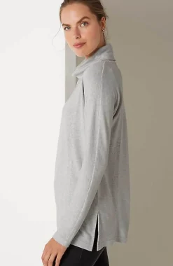 J.Jill Pure Jill Double-Knit Draped Cowl-Neck Tunic | Jjill-Women Tops & Tees