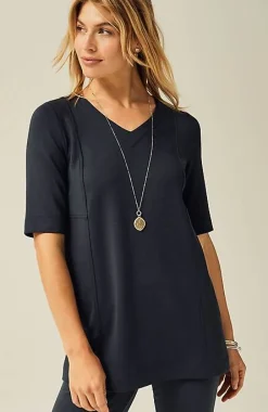 J.Jill Pure Jill Double-Knit Seamed Tunic | Jjill-Women Tops & Tees