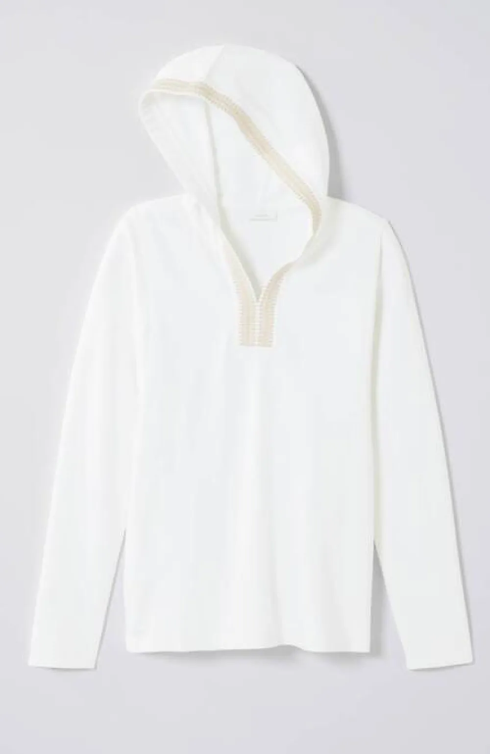 J.Jill Pure Jill French Terry Embroidered-Hood Pullover | Jjill-Women Tops & Tees