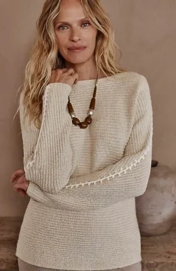 J.Jill Pure Jill Hand-Stitched Details Boat-Neck Sweater | Jjill-Women Sweaters