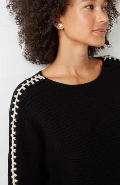 J.Jill Pure Jill Hand-Stitched Details Boat-Neck Sweater | Jjill-Women Sweaters