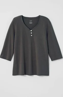 J.Jill Pure Jill Hemp U0026 Cotton Henley Top | Jjill-Women Tops & Tees