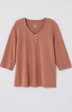 J.Jill Pure Jill Hemp U0026 Cotton Henley Top | Jjill-Women Tops & Tees