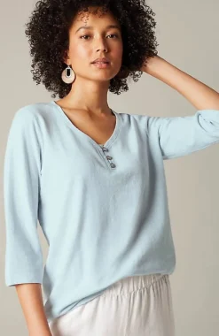 J.Jill Pure Jill Hemp U0026 Cotton Henley Top | Jjill-Women Tops & Tees