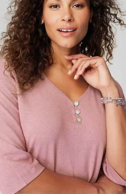 J.Jill Pure Jill Hemp U0026 Cotton Henley Top | Jjill-Women Tops & Tees