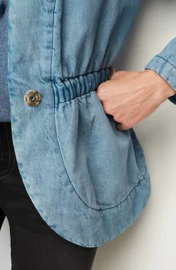 J.Jill Pure Jill Indigo Curved-Hem Jacket | Jjill-Women Jackets & Coats
