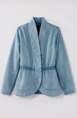 J.Jill Pure Jill Indigo Curved-Hem Jacket | Jjill-Women Jackets & Coats
