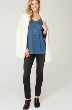 J.Jill Pure Jill Indigo-Jersey Relaxed Top | Jjill-Women Tops & Tees