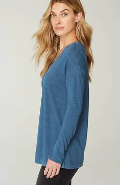 J.Jill Pure Jill Indigo-Jersey Relaxed Top | Jjill-Women Tops & Tees