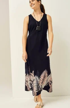 J.Jill Pure Jill Kantha-Stitched U0026 Printed A-Line Dress | Jjill-Women Dresses