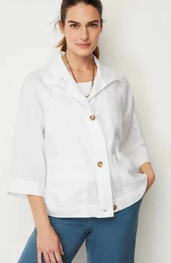 J.Jill Pure Jill Linen Cropped Jacket | Jjill-Women Jackets & Coats