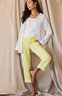 J.Jill Pure Jill Linen Trapunto-Stitched Pants | Jjill-Women Pants & Jeans