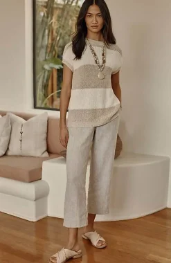 J.Jill Pure Jill Linen Trapunto-Stitched Pants | Jjill-Women Pants & Jeans