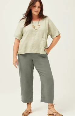 J.Jill Pure Jill Linen Trapunto-Stitched Pants | Jjill-Women Pants & Jeans