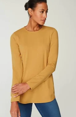 J.Jill Pure Jill Long-Sleeve Shirttail Tee | Jjill-Women Tops & Tees