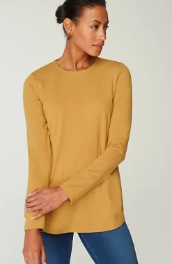 J.Jill Pure Jill Long-Sleeve Shirttail Tee | Jjill-Women Tops & Tees