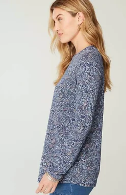 J.Jill Pure Jill Long-Sleeve Shirttail Tee | Jjill-Women Tops & Tees