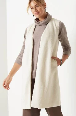 J.Jill Pure Jill Long Teddy Vest | Jjill-Women Jackets & Coats