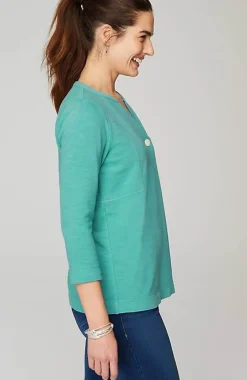 J.Jill Pure Jill Organically Grown Cotton Buttoned Top | Jjill-Women Tops & Tees
