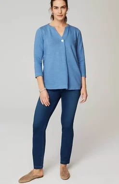 J.Jill Pure Jill Organically Grown Cotton Buttoned Top | Jjill-Women Tops & Tees