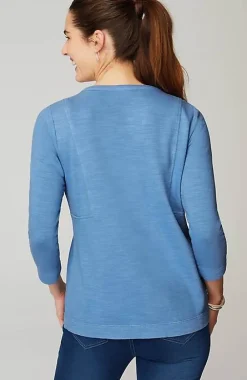 J.Jill Pure Jill Organically Grown Cotton Buttoned Top | Jjill-Women Tops & Tees