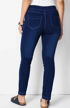 J.Jill Pure Jill 5-Pocket Knit Pull-On Jeans | Jjill-Women Pants & Jeans