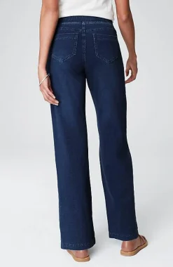 J.Jill Pure Jill 5-Pocket Knit Wide-Leg Jeans | Jjill-Women Pants & Jeans