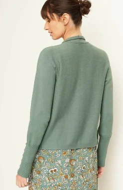 J.Jill Pure Jill Ribbed Button-Cuffed Cardi | Jjill-Women Sweaters