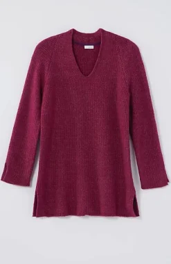 J.Jill Pure Jill Rib-Textured V-Neck Sweater Tunic | Jjill-Women Tunics