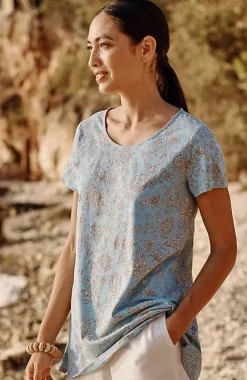 J.Jill Pure Jill Scoop-Neck Elliptical Tee | Jjill-Women Tops & Tees
