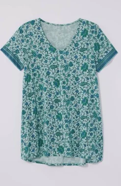 J.Jill Pure Jill Side-Slit Elliptical Tee | Jjill-Women Tops & Tees
