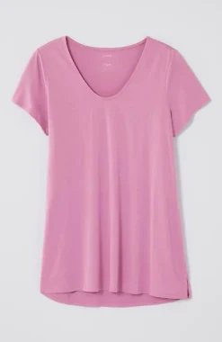 J.Jill Pure Jill Side-Slit Elliptical Tee | Jjill-Women Tops & Tees