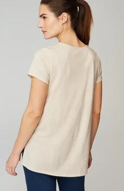 J.Jill Pure Jill Side-Slit Elliptical Tee | Jjill-Women Tops & Tees
