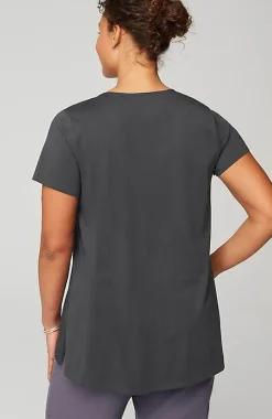 J.Jill Pure Jill Side-Slit Elliptical Tee | Jjill-Women Tops & Tees