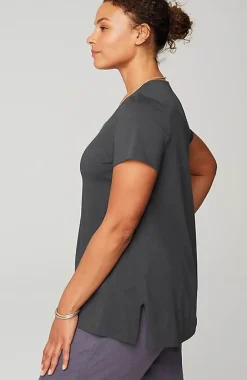 J.Jill Pure Jill Side-Slit Elliptical Tee | Jjill-Women Tops & Tees