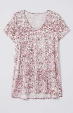 J.Jill Pure Jill Side-Slit Elliptical Tee | Jjill-Women Tops & Tees
