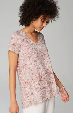 J.Jill Pure Jill Side-Slit Elliptical Tee | Jjill-Women Tops & Tees