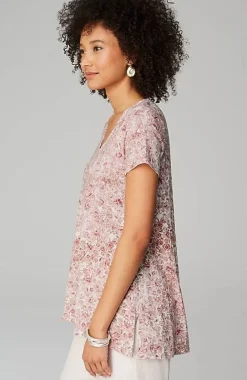 J.Jill Pure Jill Side-Slit Elliptical Tee | Jjill-Women Tops & Tees