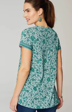 J.Jill Pure Jill Side-Slit Elliptical Tee | Jjill-Women Tops & Tees