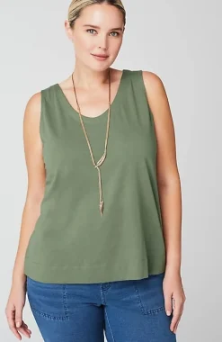 J.Jill Pure Jill Soft-V-Neck Layering Tank | Jjill-Women Tops & Tees