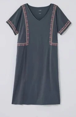 J.Jill Pure Jill Soft-V-Neck T-Shirt Dress | Jjill-Women Dresses