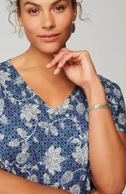 J.Jill Pure Jill Soft-V-Neck T-Shirt Dress | Jjill-Women Dresses
