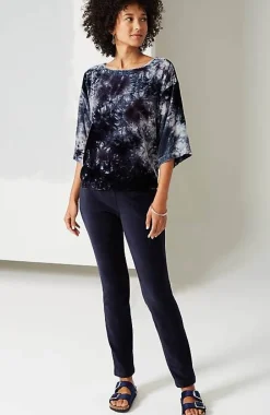J.Jill Pure Jill Tie-Dyed Velvet Square-Sleeve Top | Jjill-Women Shirts & Blouses