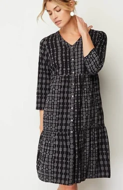 J.Jill Pure Jill Tiered Button-Front Dress | Jjill-Women Dresses