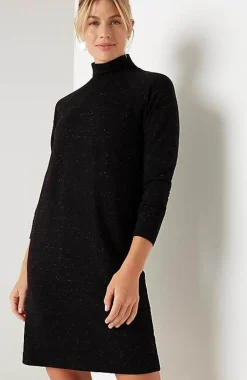 J.Jill Pure Jill Tranquility Fleece Mock-Neck Dress | Jjill-Women Dresses