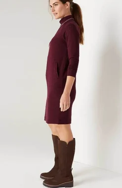 J.Jill Pure Jill Tranquility Fleece Mock-Neck Dress | Jjill-Women Dresses