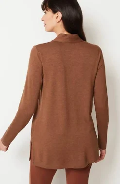 J.Jill Pure Jill Tranquility Fleece V-Neck Tunic | Jjill-Women Tops & Tees